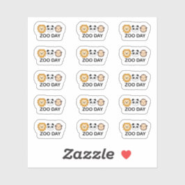 Pegatina Recordatorio del día del zoológico Planificador de