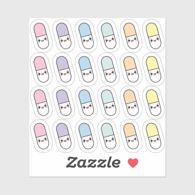 Pegatina Recordatorio diario de medicamentos Planner de pas (Hoja)