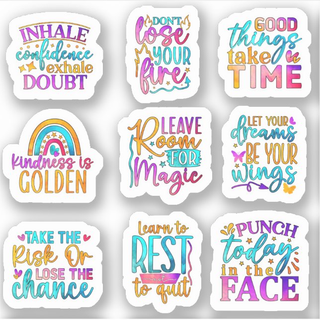 Pegatina Recordatorios más suaves (Anverso)