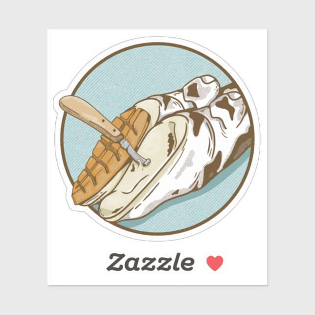 Pegatina Recorte de la pezuña de vaca (Hoja)