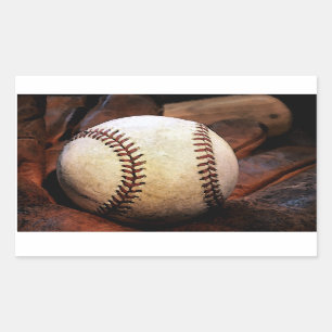Pegatina Rectangle de arte de béisbol