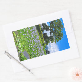 PEGATINA RECTANGULAR ホ テ ア オ イ(花)