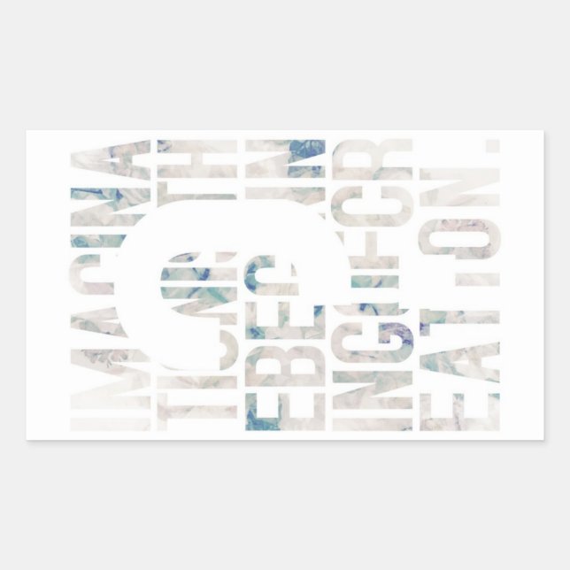 Pegatina Rectangular メッセージ性／アート性を重視される方に seal gete (Anverso)