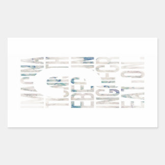 Pegatina Rectangular メッセージ性/アート性を重視される方に seal gete