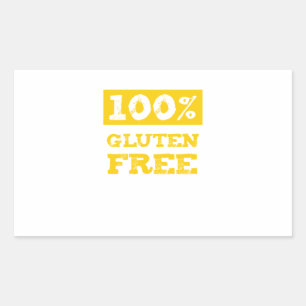Pegatina Rectangular 100% sin gluten