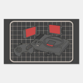 Pegatina Rectangular ¡16 Bits de potencia!