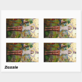 Pegatina Rectangular 1.ª martirio de San Sebastián (M 013)