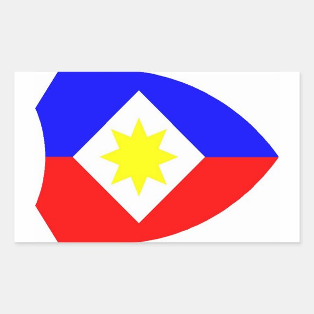 Pegatina Rectangular 1LK sticker met ster (Anverso)