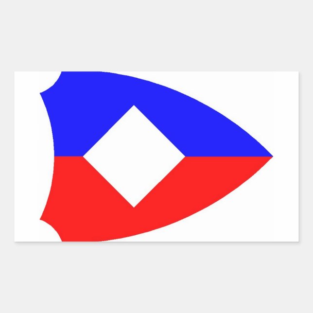 Pegatina Rectangular 1LK zonder ster (Anverso)