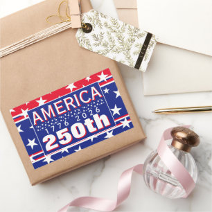 PEGATINA RECTANGULAR 250 AMÉRICA 1776 2026