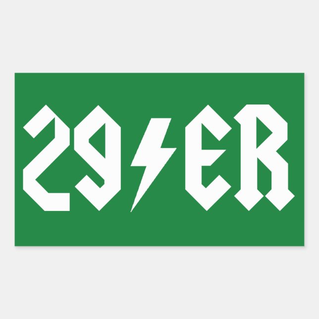 Pegatina Rectangular 29 er (Anverso)