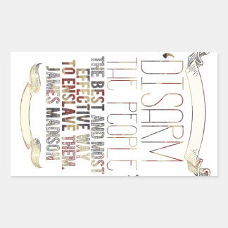 Pegatina Rectangular 2.ª enmienda Pegatinas (PRO-pistola)