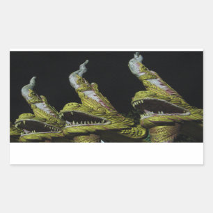 Pegatina Rectangular 3 nagas de noche
