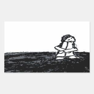 Pegatina Rectangular 4.º cuadrilla