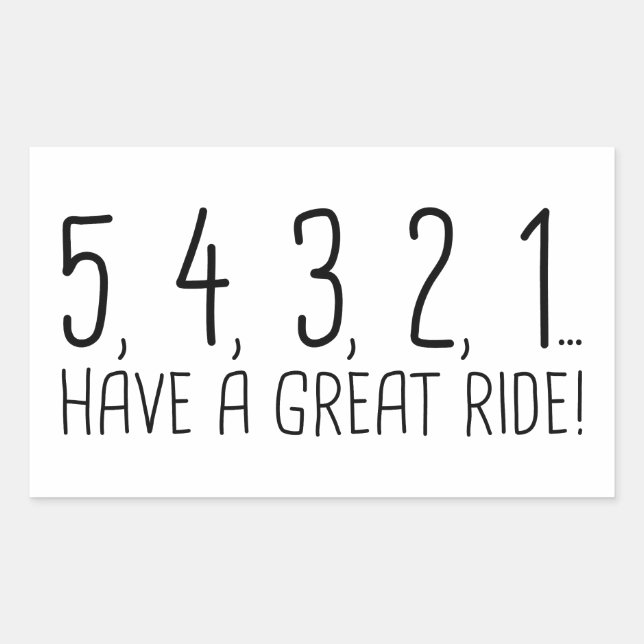 PEGATINA RECTANGULAR 54321 (Anverso)