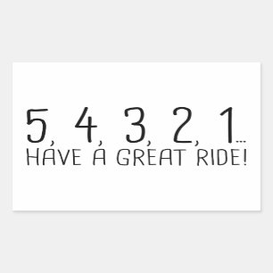 PEGATINA RECTANGULAR 54321