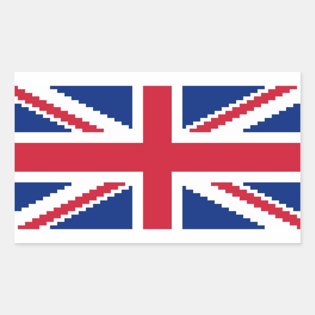 Pegatina Rectangular 8 bits Union Pixel Jack (Anverso)