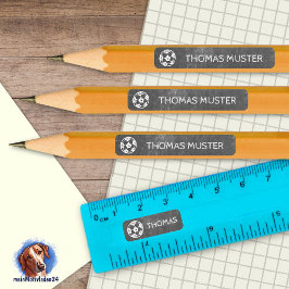 Pegatina Rectangular 92 DIY Stifteaufkleber Fußball Tafel