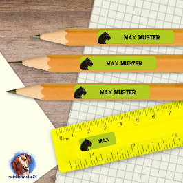 Pegatina Rectangular 92 DIY Stifteaufkleber grün - Schwarzer Panther  