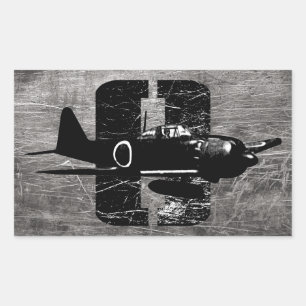Pegatina Rectangular A6M Zero