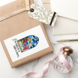 Pegatina Rectangular A Child is born