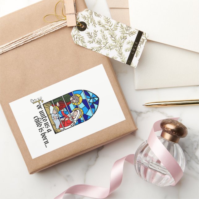 Pegatina Rectangular A Child is born (Regalar)