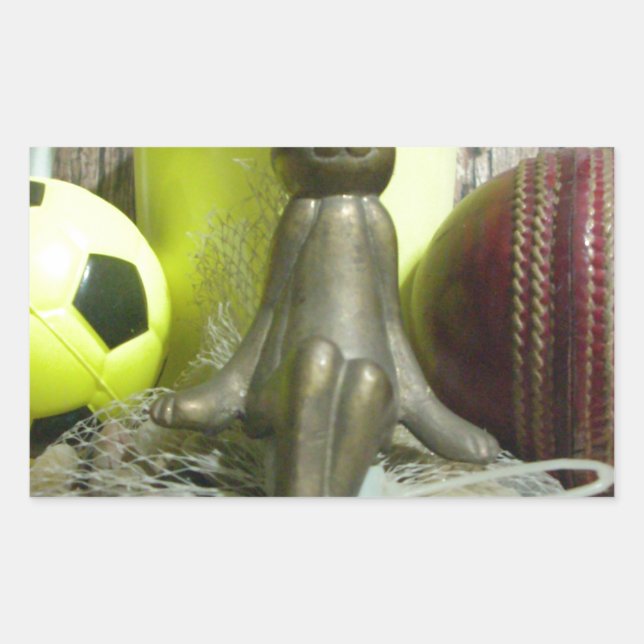 Pegatina Rectangular A lo largo de todo el terreno de juego y el cricke (Anverso)