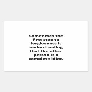 Pegatina Rectangular A veces el primer paso