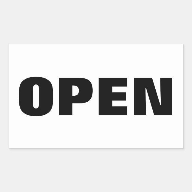 PEGATINA RECTANGULAR ABIERTO (Anverso)