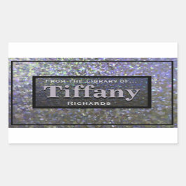 Pegatina Rectangular Abologne Look aplastado