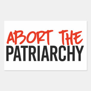 Pegatina Rectangular Abortar al patriarcado