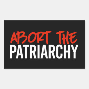 Pegatina Rectangular Abortar al patriarcado