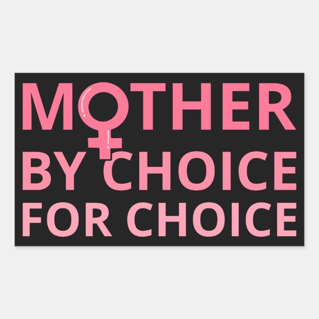 Pegatina Rectangular Aborto Pro - Madre Por Elección II (Anverso)