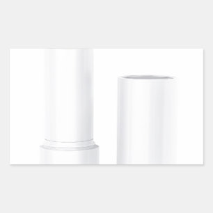 Pegatina Rectangular Abra el palillo del protector labial