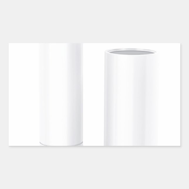 Pegatina Rectangular Abrir barra de globo de labios (Anverso)