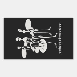 Pegatina Rectangular Abstracciones ambientales Pegatinas extranjeros