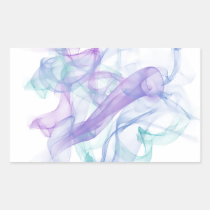 Pegatina Rectangular Abstract Purple Haze