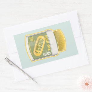Pegatina Rectangular Aceite de pez Omega 3