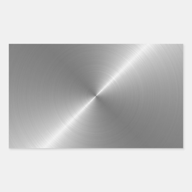 Pegatina Rectangular Acero (Anverso)