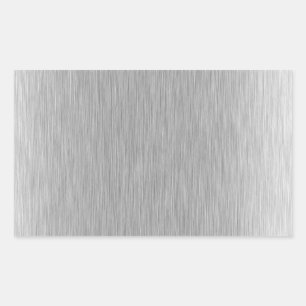 Pegatina Rectangular Acero inoxidable texturado