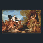 Pegatina Rectangular Acis y Galatea<br><div class="desc">Pintura barroca vintage "VAcis and Galatea" de Luca Giordano,  1685.</div>