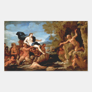 Pegatina Rectangular Acis y Galatea