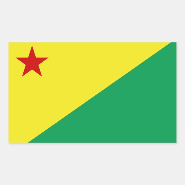 Pegatina Rectangular Acre state (Anverso)