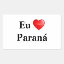 Adesivo eu amo Paraná