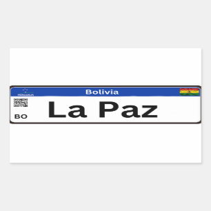 Pegatina Rectangular Adesivo La Paz Mercosur