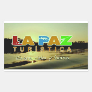 Pegatina Rectangular Adesivo La Paz turistica