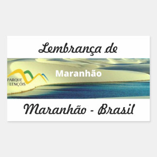 Pegatina Rectangular Adesivo lembrança de Maranhão