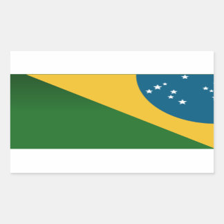 Pegatina Rectangular Adesivo Série Brasil - Bandeira