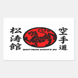 Pegatina Rectangular Adesivo Shotokan Karate-do