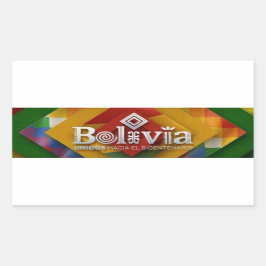 Pegatina Rectangular Adesivo unidos hacia el bicentenario